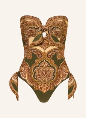 Zimmermann Plavky Bandeau Mahon olivová / světle hnědá / hnědá