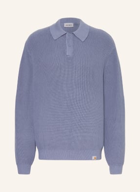 Carhartt Wip Pletená Polokošile Miles černošedá