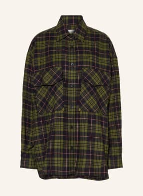 Closed Flanelový Overshirt černá / růžová / zelená