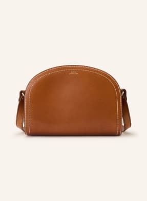 A.P.C. Umhängetasche Demi Lune braun