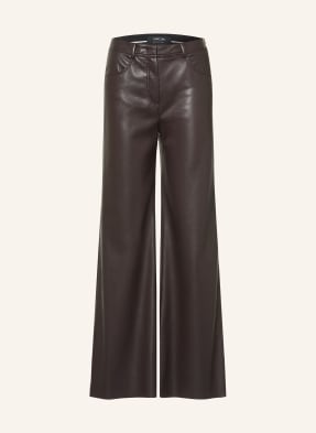Marc Cain Hose Warri In Lederoptik braun