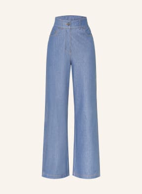 Mm By Max Mara Marlene Kalhoty Emiro V Džínovém Vzhledu modrá