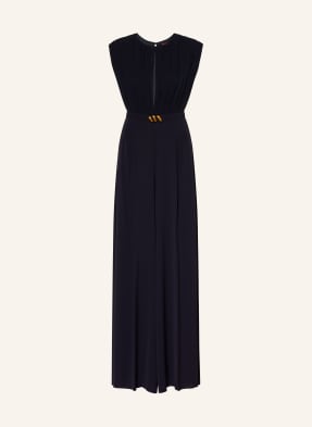 Max Mara Studio Overal Giunchi S Hedvábím tmavě modrá