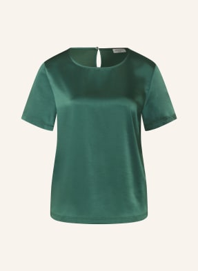 Weekend Max Mara Košilová Halenka Girlbert Z Kombinace Materiálů tmavě zelená