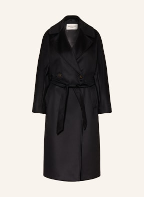 Weekend Max Mara Vlněný Kabát Resina černá