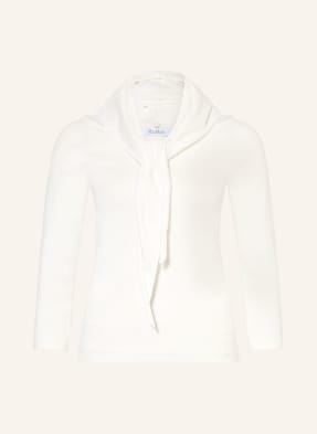 Max Mara Svetr Fenice S 3/4 Rukávy A Odnímatelným Trojúhelníkovým Šátkem bílá