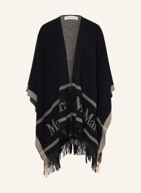 Max Mara Jacquard-Cape Hilde blau