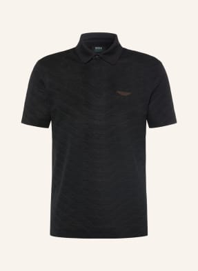 Boss Jacquard-Poloshirt C-Prout Regular Fit schwarz