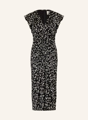 Isabel Marant Kleid Lyndsay Mit Seide Und Volants schwarz