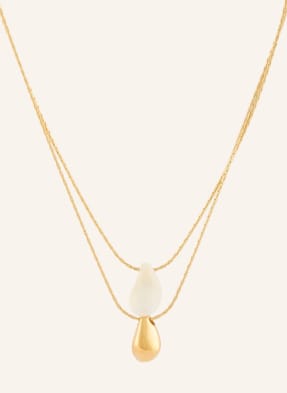 Isabel Marant Náhrdelník Short Necklace zlatá / bílá