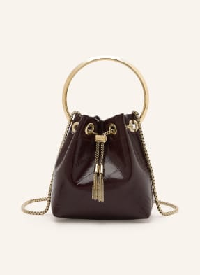Jimmy Choo Kabelka Přes Rameno Bon Bon Mini tmavě hnědá / zlatá
