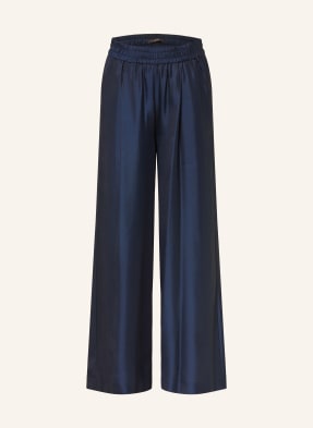 Windsor. Marlenehose Mit Seide blau