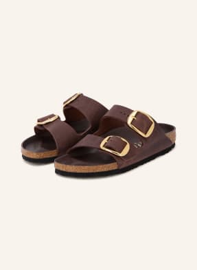 Birkenstock Pantofle Airzona Big Buckle tmavě hnědá / zlatá