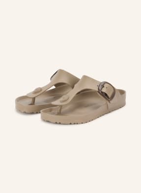 Birkenstock Žabky Na Podpatku Gizeh Big Buckle černošedá