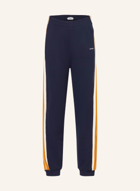 Versace Tepláky S Pruhy tmavě modrá / koňaková / krémová
