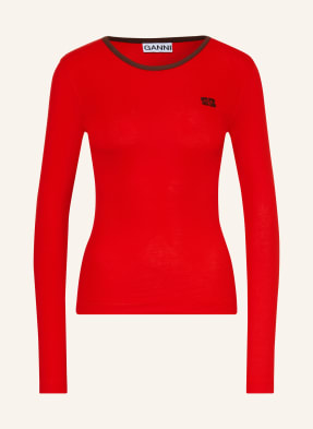 Ganni Longsleeve rot