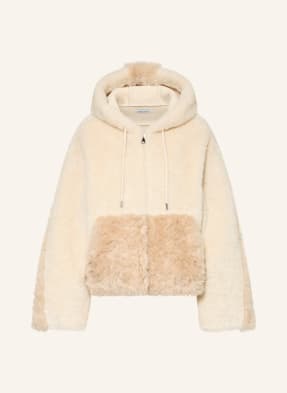 Mrs & Hugs Kunstfell-Jacke beige