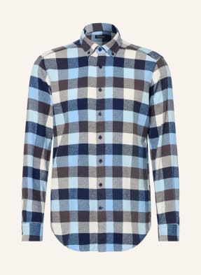 Strokesman's Flanelová Košile Slim Fit tmavě modrá / šedá / tmavě modrá