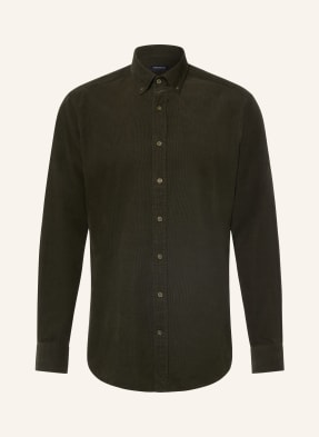 Strokesman's Cordhemd Slim Fit gruen