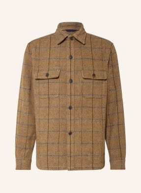 Strokesman's Overshirt tmavě hnědá / olivová / tmavě modrá