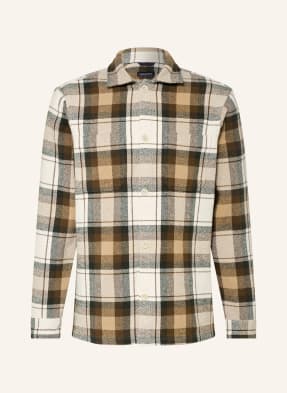Strokesman's Košile Comfort Fit tmavě hnědá / béžová / bílá