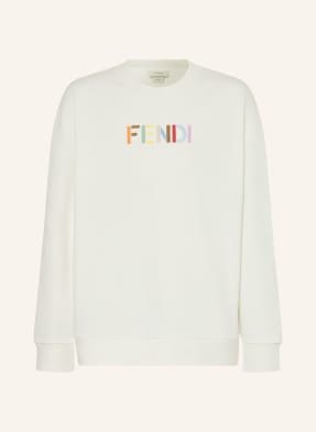 Fendi Mikina bílá / růžová / tmavě modrá