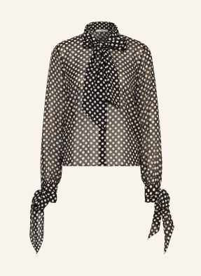 Frame Halenka S Vázačkou The Polka Dot Nouvelle Blouse černá / bílá
