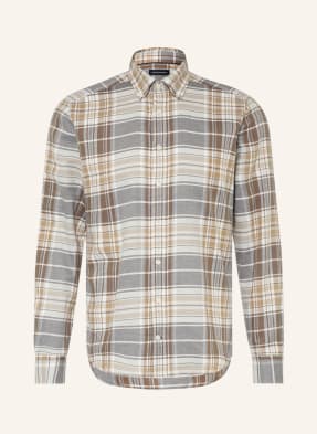 Strokesman's Flanellhemd Regular Fit grau