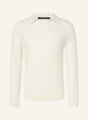 Windsor. Strick-Poloshirt Cashmilo weiss