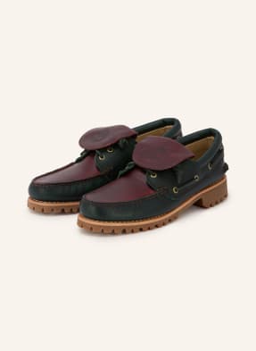 Timberland Lodní Mokasíny tmavě zelená / tmavě hnědá