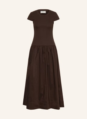 Neo Noir Kleid Tuscany Im Materialmix braun