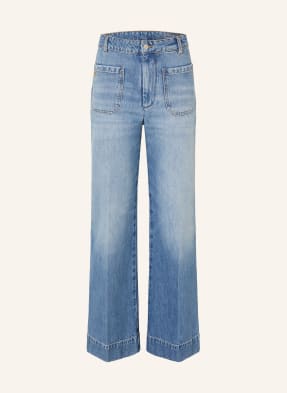Victoria Beckham Džíny S Širokými Nohavicemi Alina 7671 worn blue wash