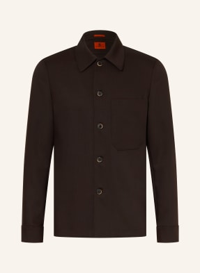 Barena Venezia Overshirt Cedrone tmavě hnědá