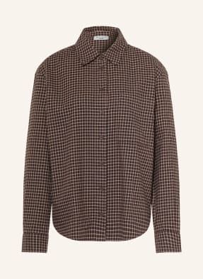 Marc O'polo Denim Flanelová Košilová Halenka tmavě hnědá / béžová / černá