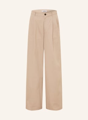 Jil Sander Chino Kalhoty V Oversize Střihu béžová