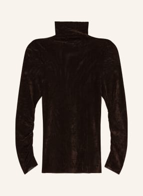 Luisa Cerano Rollkragenshirt Aus Mesh braun