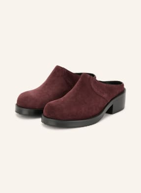 Dries Van Noten Mules tmavě červená
