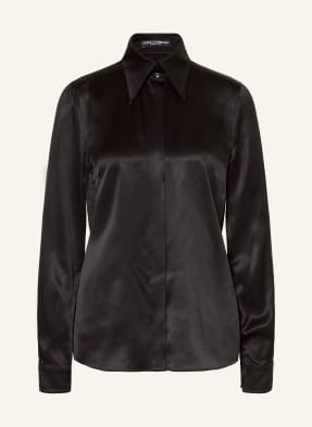 Dolce & Gabbana Hemdbluse Aus Seide schwarz