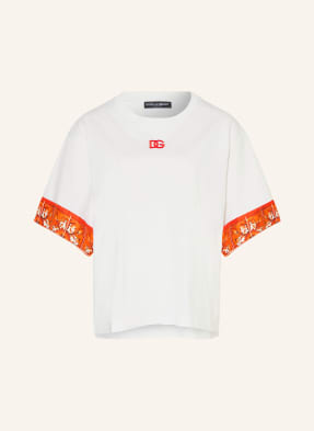 Dolce & Gabbana Tričko bílá / oranžová