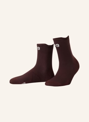 Y-3 Běžecké Ponožky Y-3 Run tmavě červená