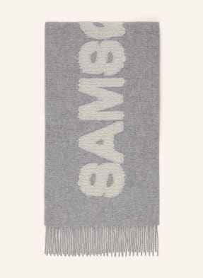 Samsøe  Samsøe Šála Sasamsoe šedá / bílá