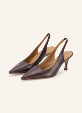 Flattered Slingpumps Franchesca tmavě červená