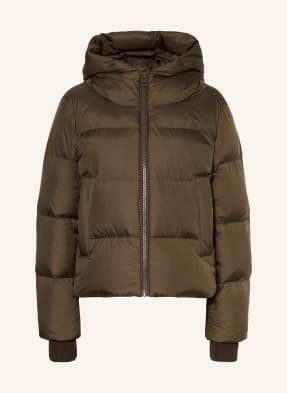Marc O'polo Péřová Bunda tmavě hnědá