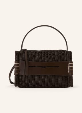 Jw Anderson Kabelka Přes Rameno tmavě hnědá