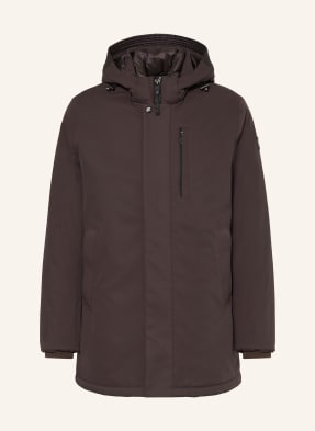 Milestone Parka S Odnímatelnou Kapucí tmavě hnědá