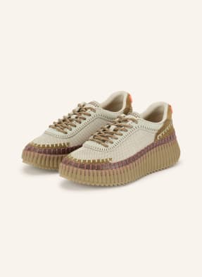 Chloé Sneakersy Nama 23q army green