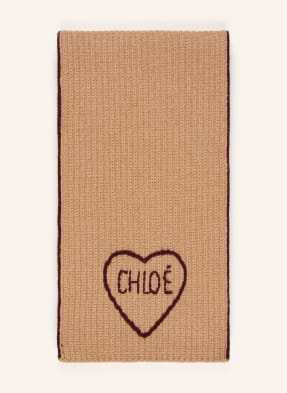 Chloé Šála S Kašmírem velbloudí / tmavě fialová