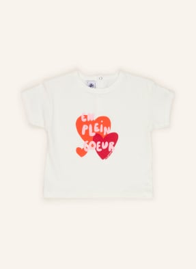 Petit Bateau Tričko bílá / tmavě červená / oranžová