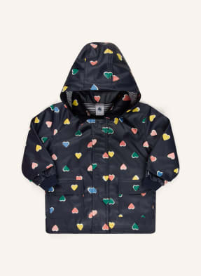 Petit Bateau Nepromokavá Bunda tmavě modrá / růžová / žlutá