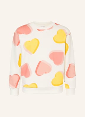 Petit Bateau Mikiny bílá / starorůžová / tmavě žlutá